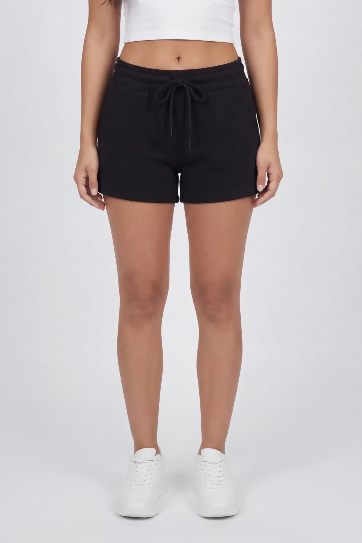 Alt View 2. Fleece Short - Black