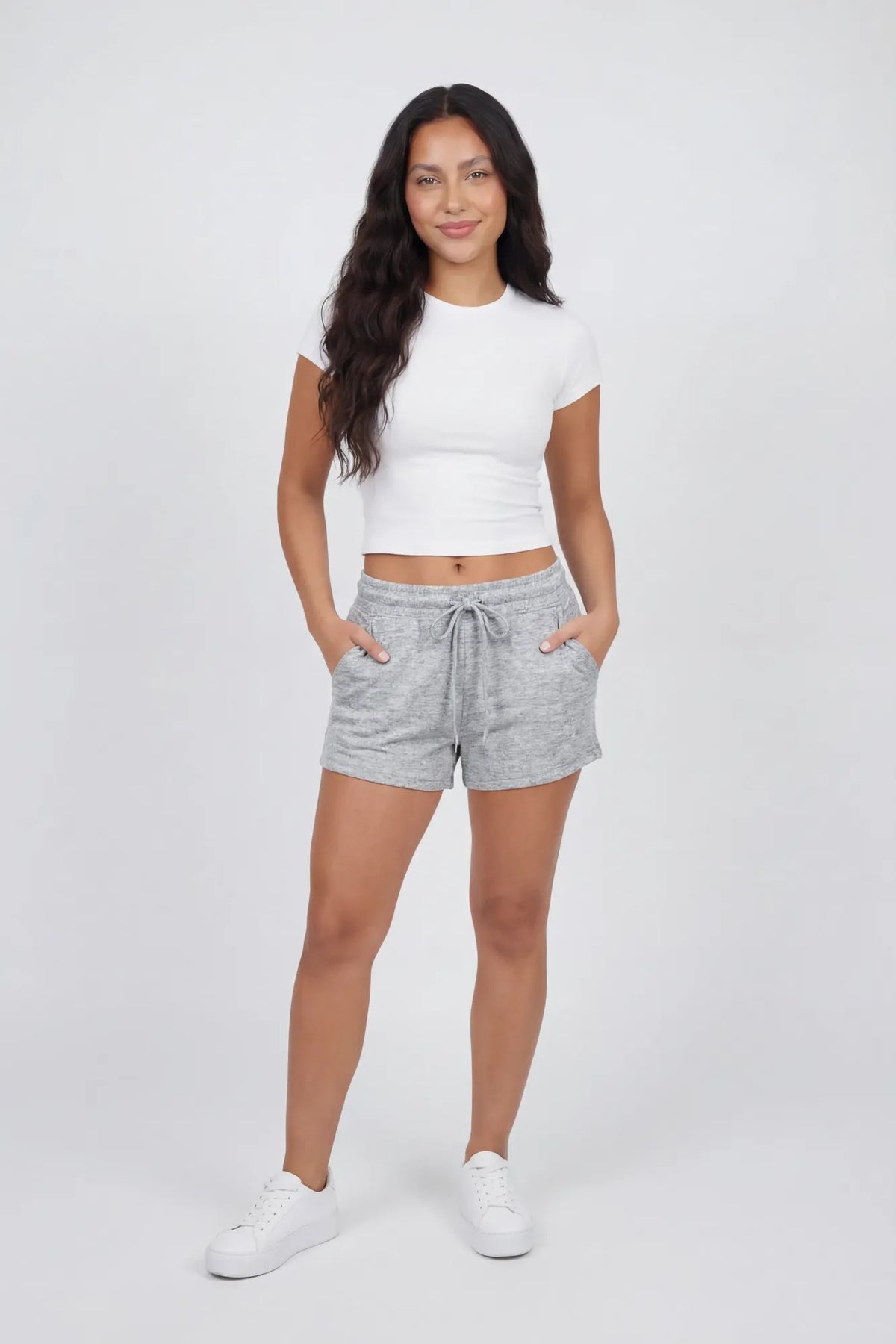 Fleece Short - Heather Grey