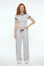 New York Graphic T-Shirt & Wide Leg Pant Set
