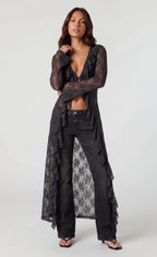 Lace Ruffled Cardigan