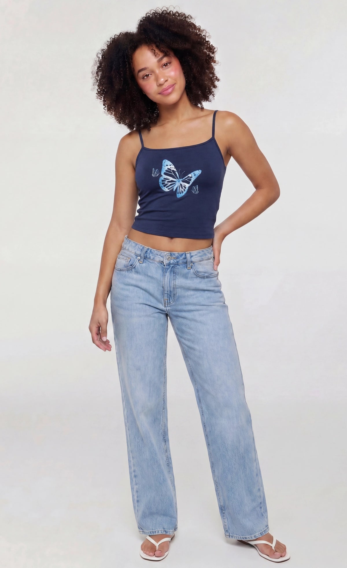Alt View 3. Graphic Tank - Navy