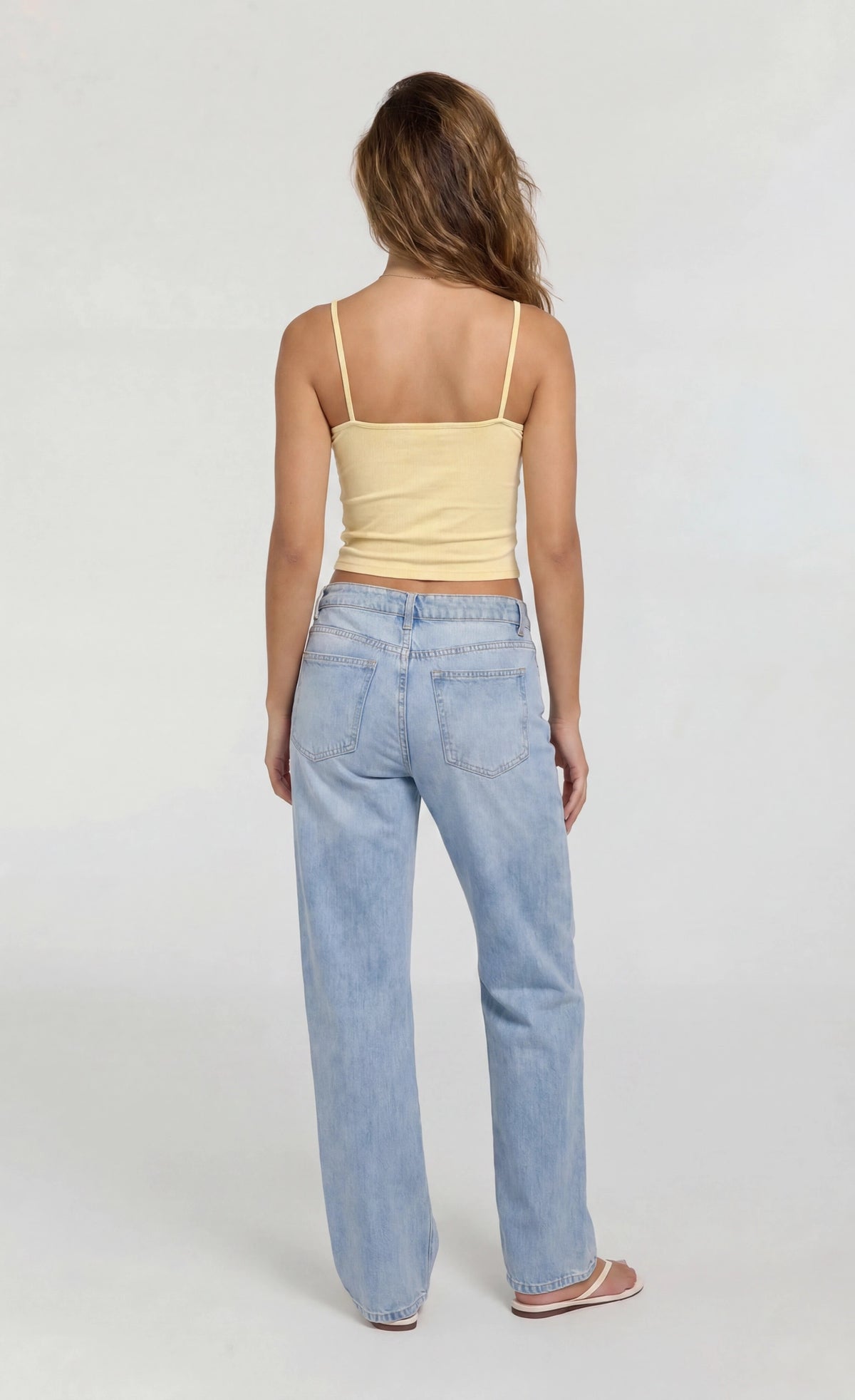 Alt View 2. Graphic Tank - Pale Yellow