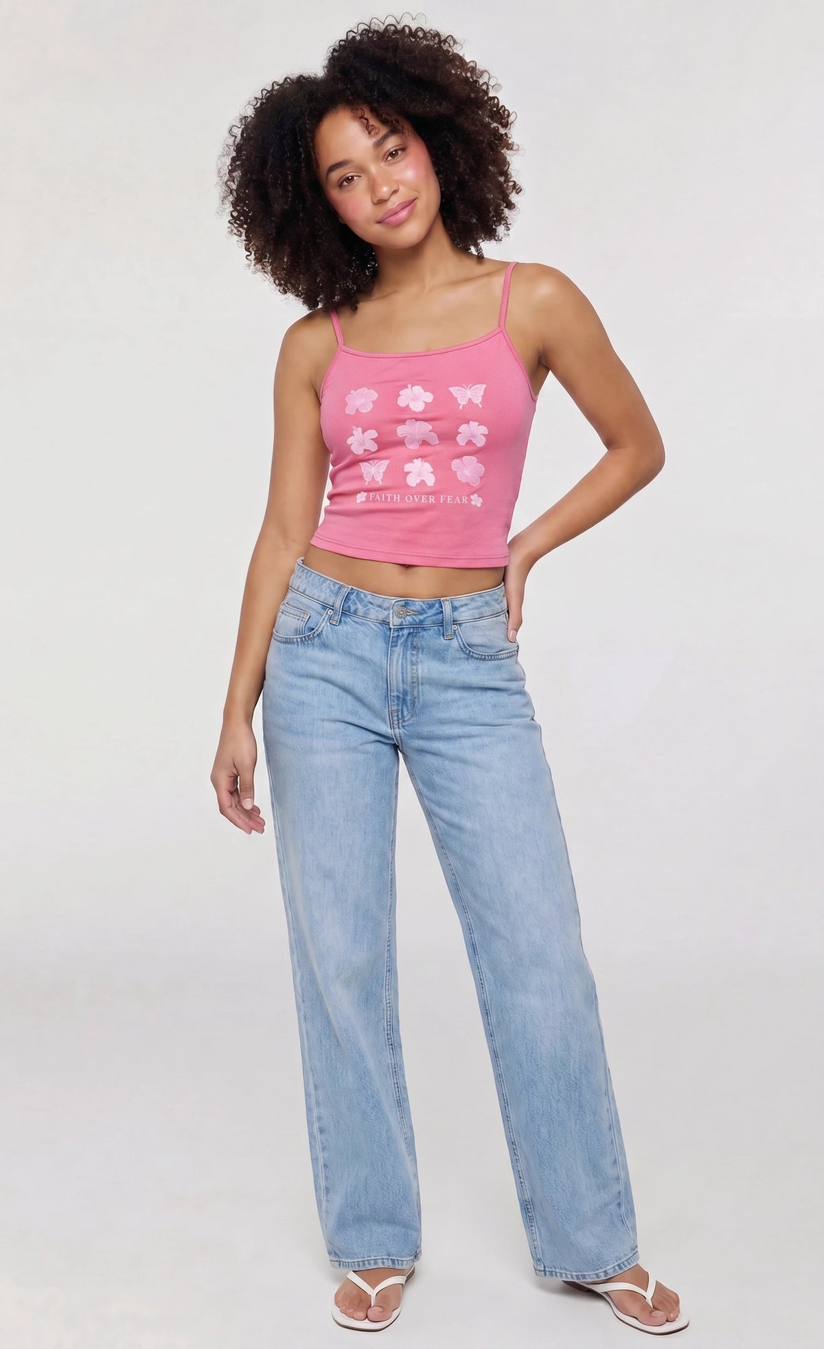 Alt View 3. Graphic Tank - Pink