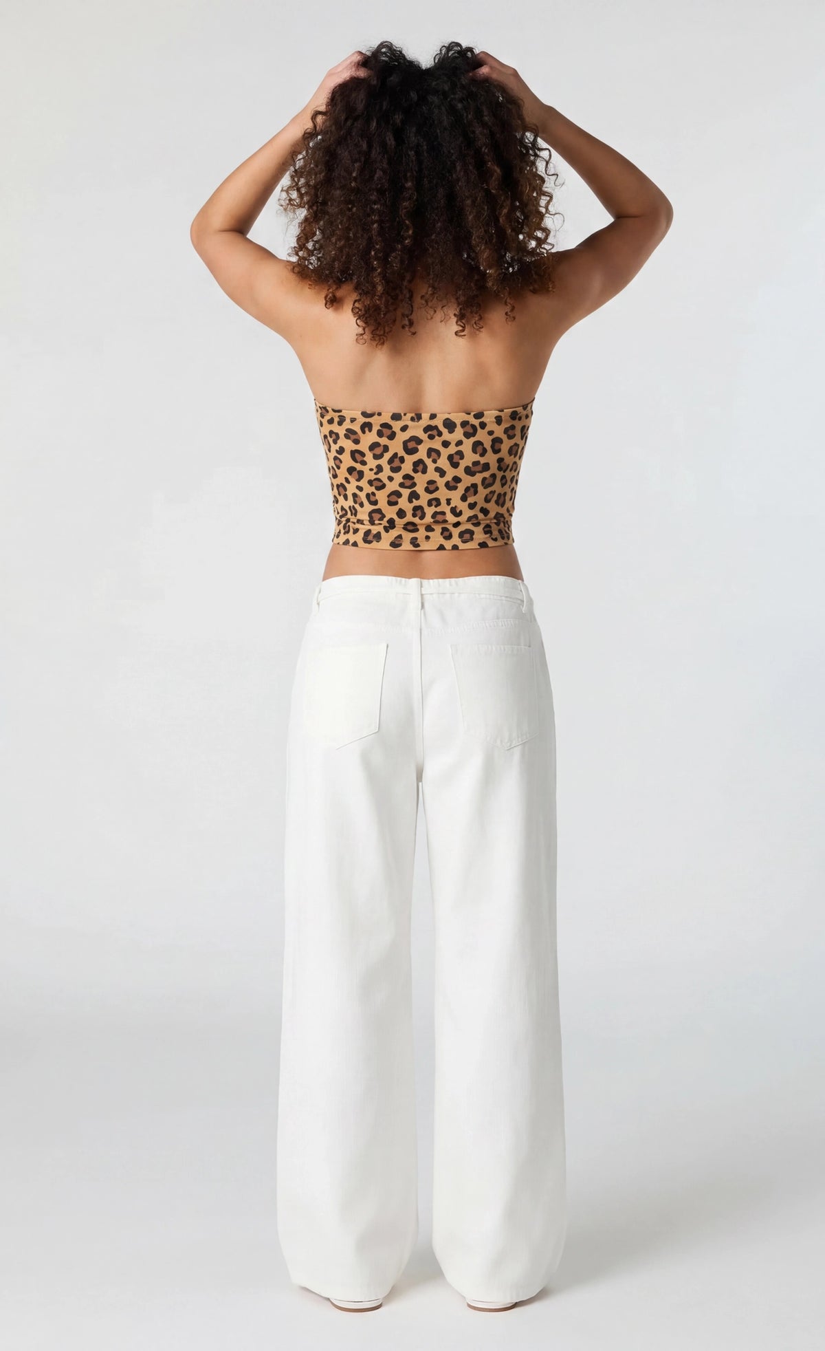 Alt View 2. Printed Tube Top - Leopard