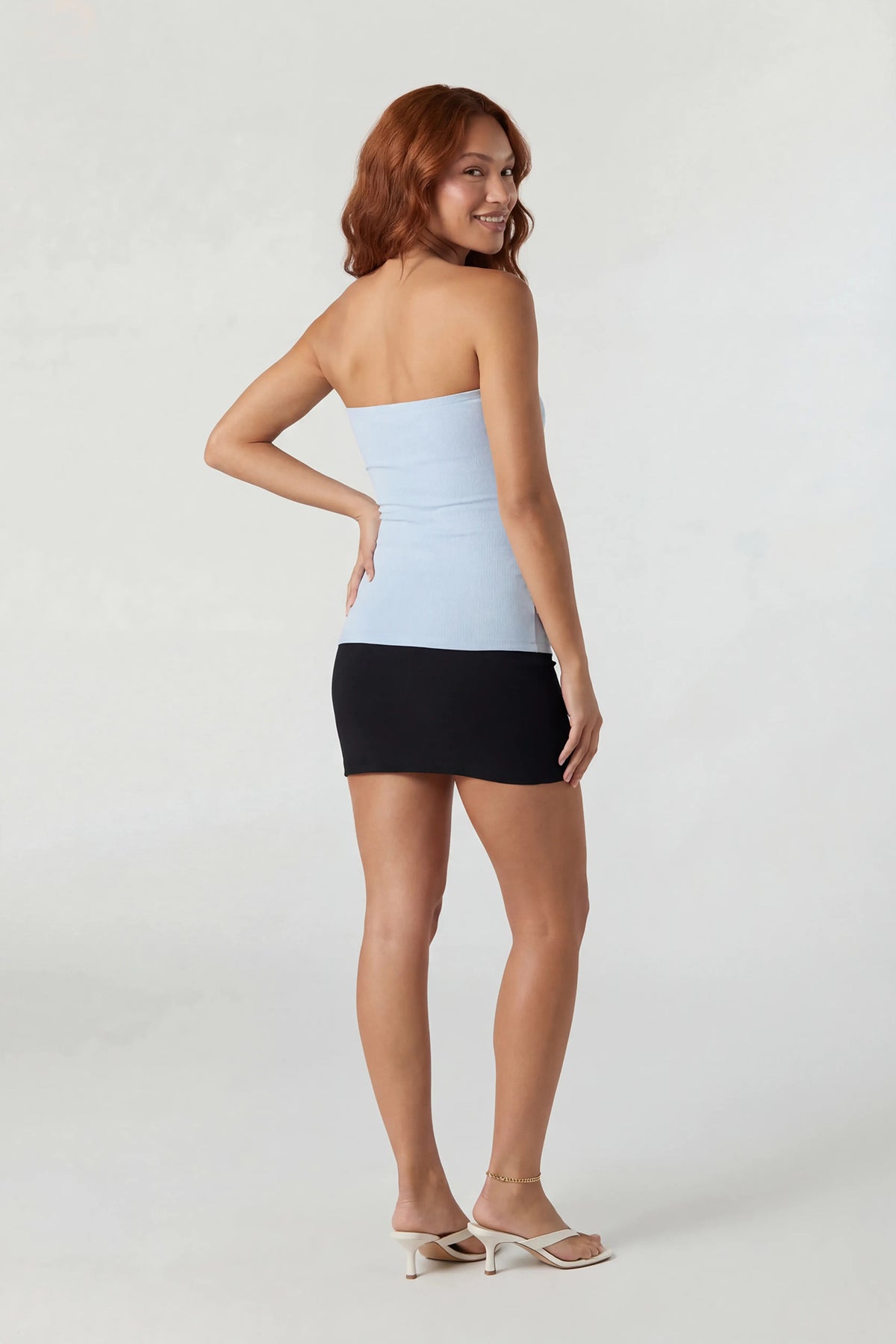 Alt View 2. Tube Top - Baby Blue