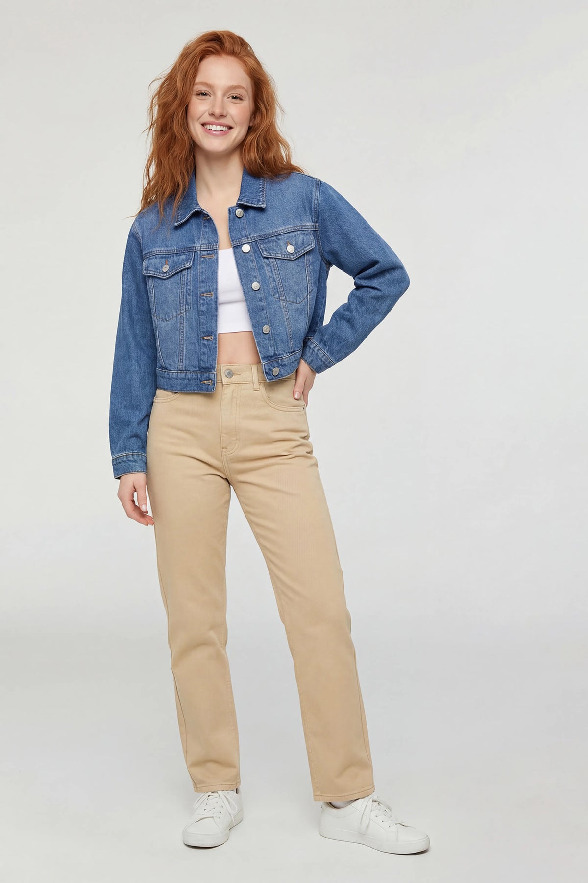 Alt View 2. Graphic Denim Jacket - Blue