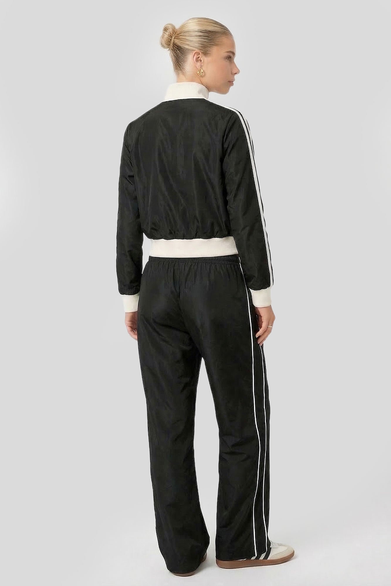 Nylon Star Track Jacket – Charlotte Russe