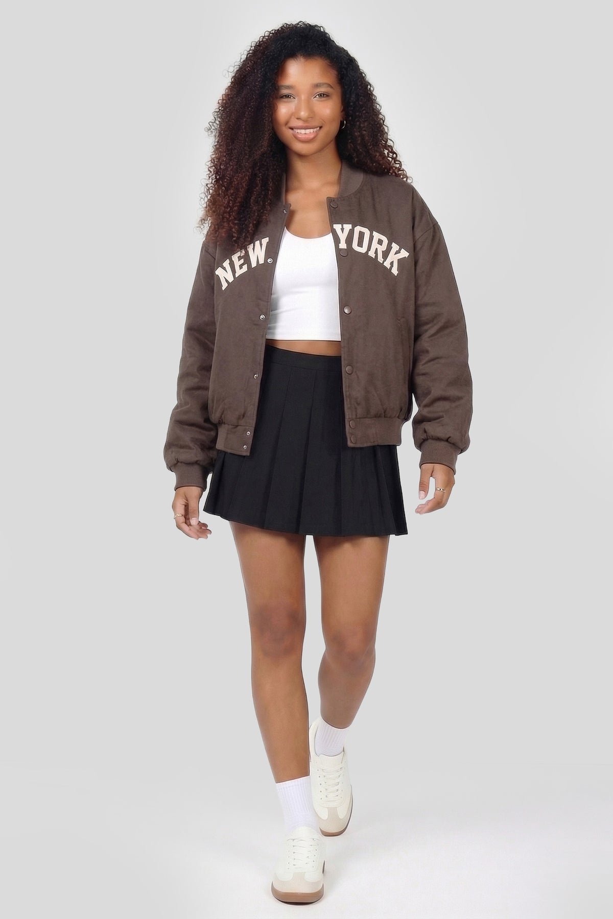 Alt View 3. New York Bomber Jacket - Brown