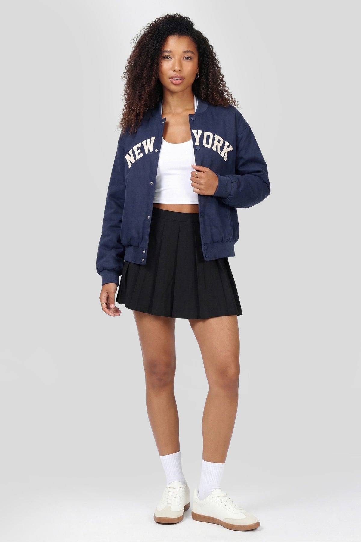 Alt View 3. New York Bomber Jacket - Navy