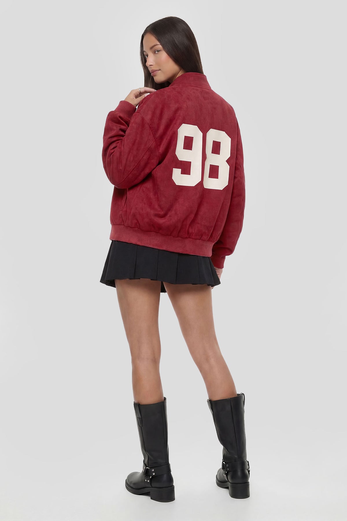 Alt View 2. New York Bomber Jacket - Red