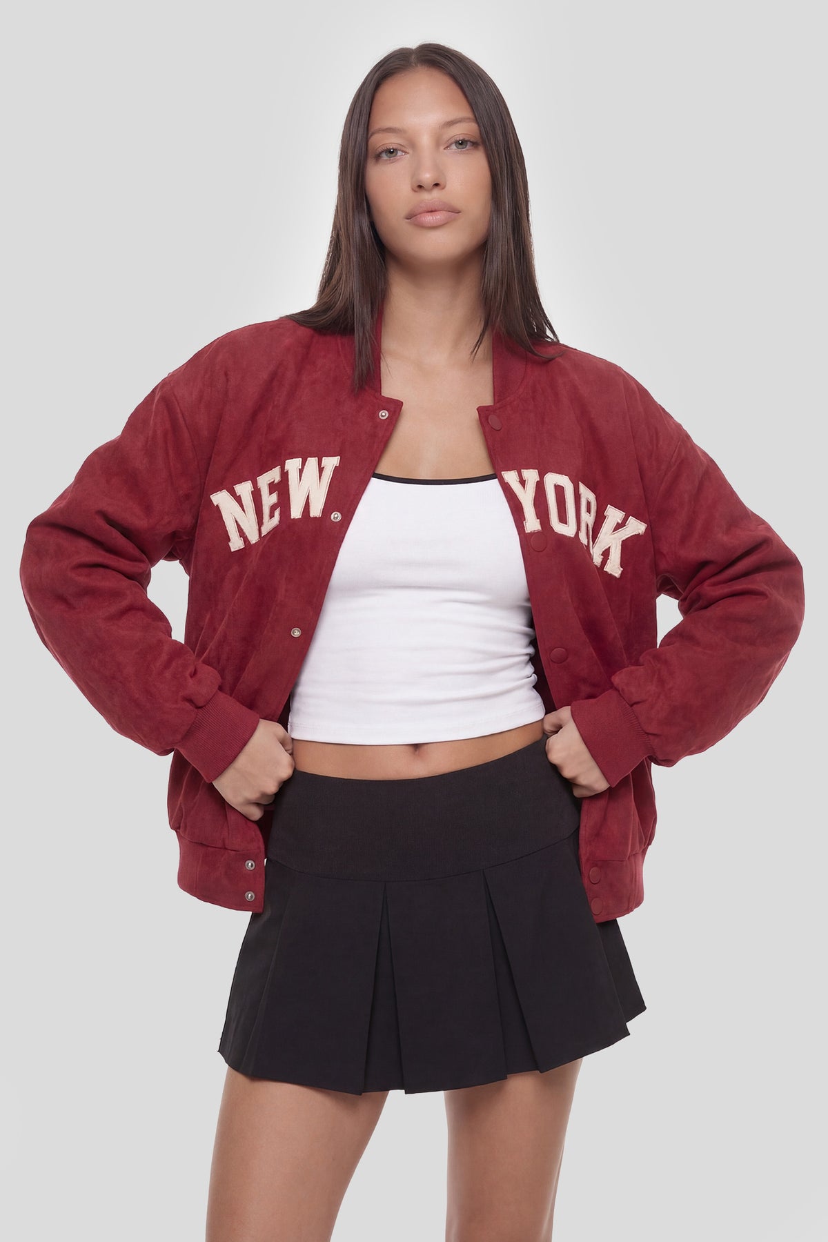 New York Bomber Jacket - Red