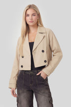 Cropped Trench Coat