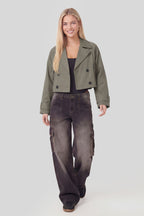 Cropped Trench Coat