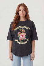 Oversized Graphic Washed T-Shirt