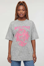 Oversized Graphic Washed T-Shirt