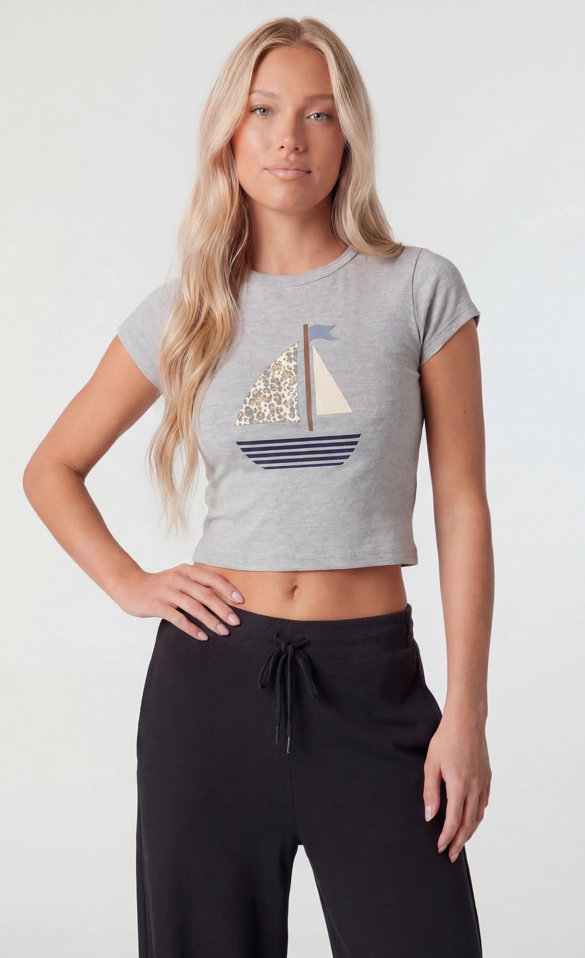 Graphic Baby T-Shirt - Light Grey