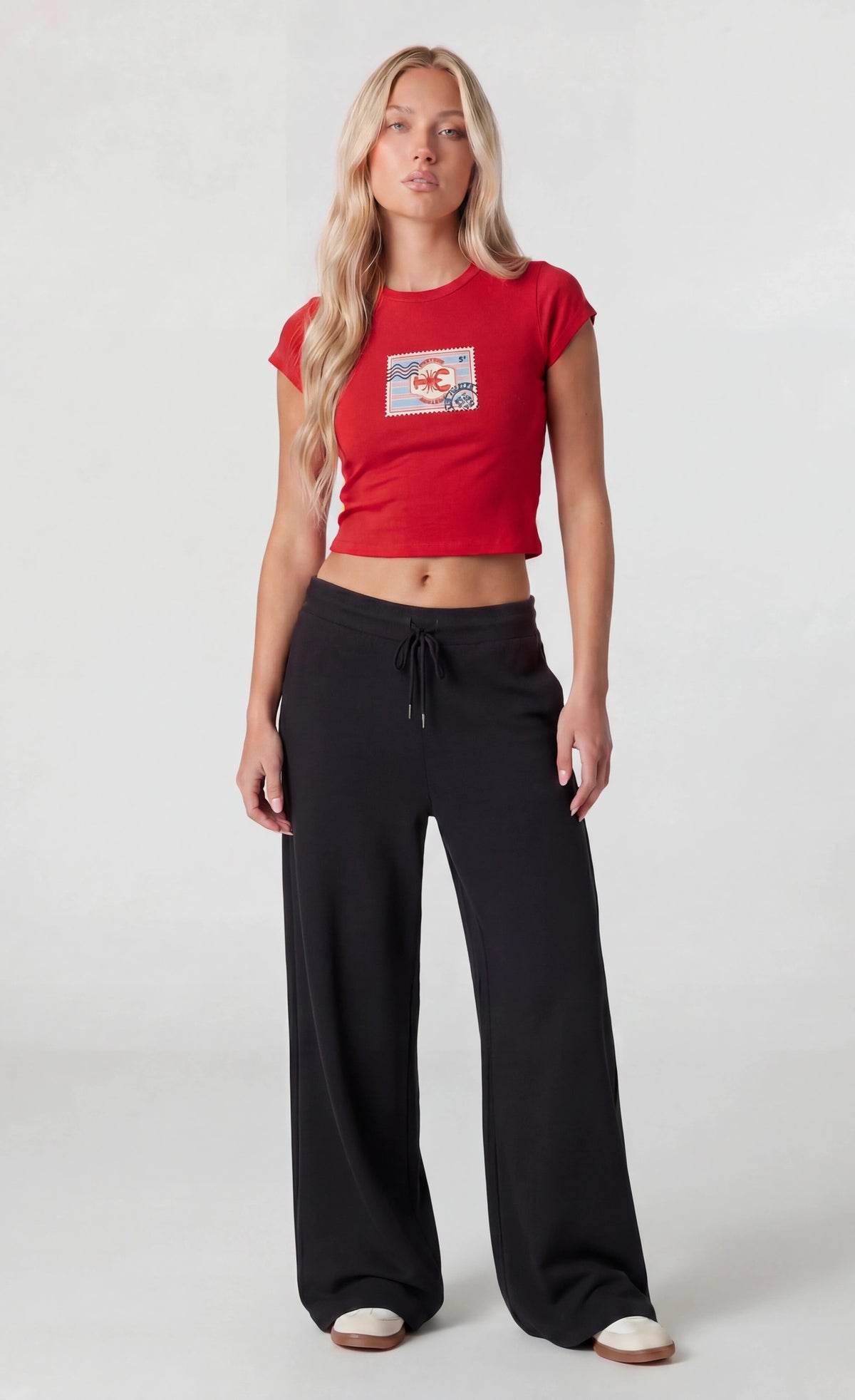 Alt View 3. Graphic Baby T-Shirt - Red