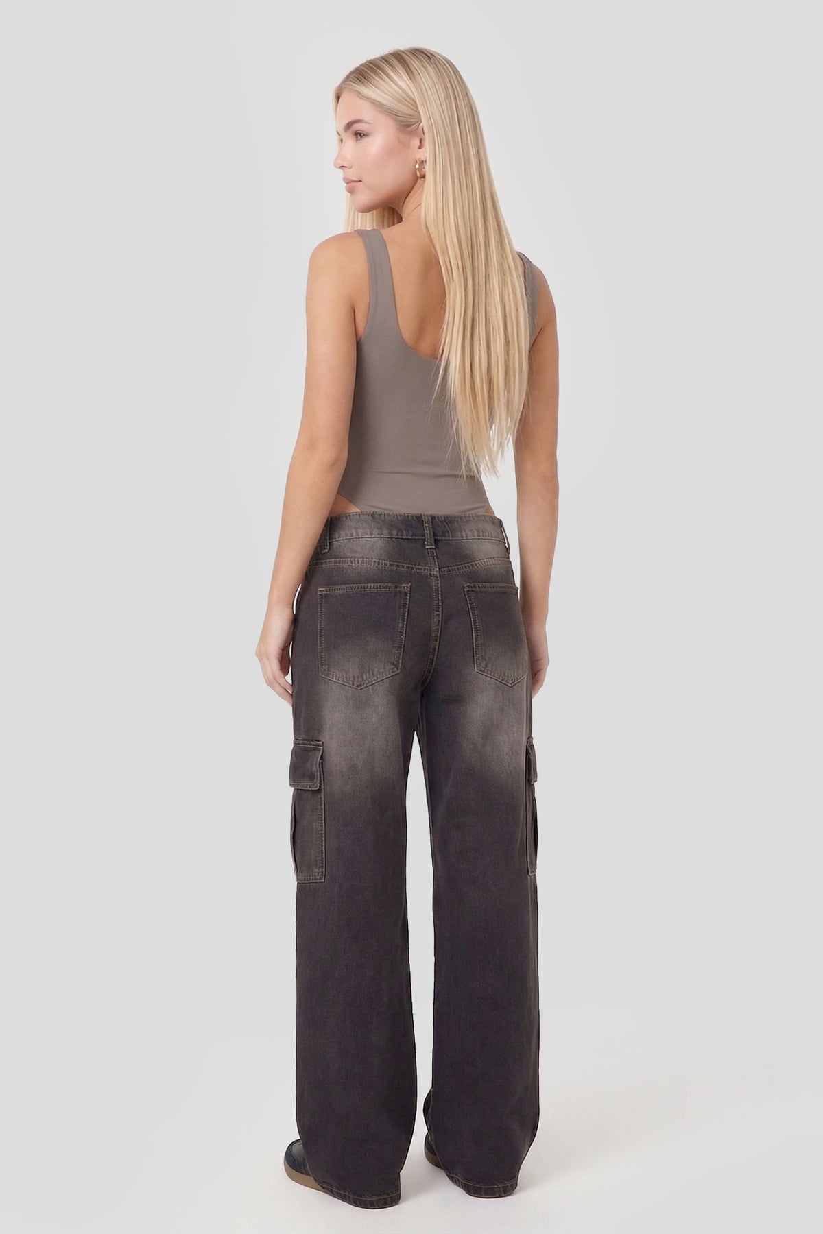 Alt View 2. Seamless Square Neck Bodysuit - Taupe