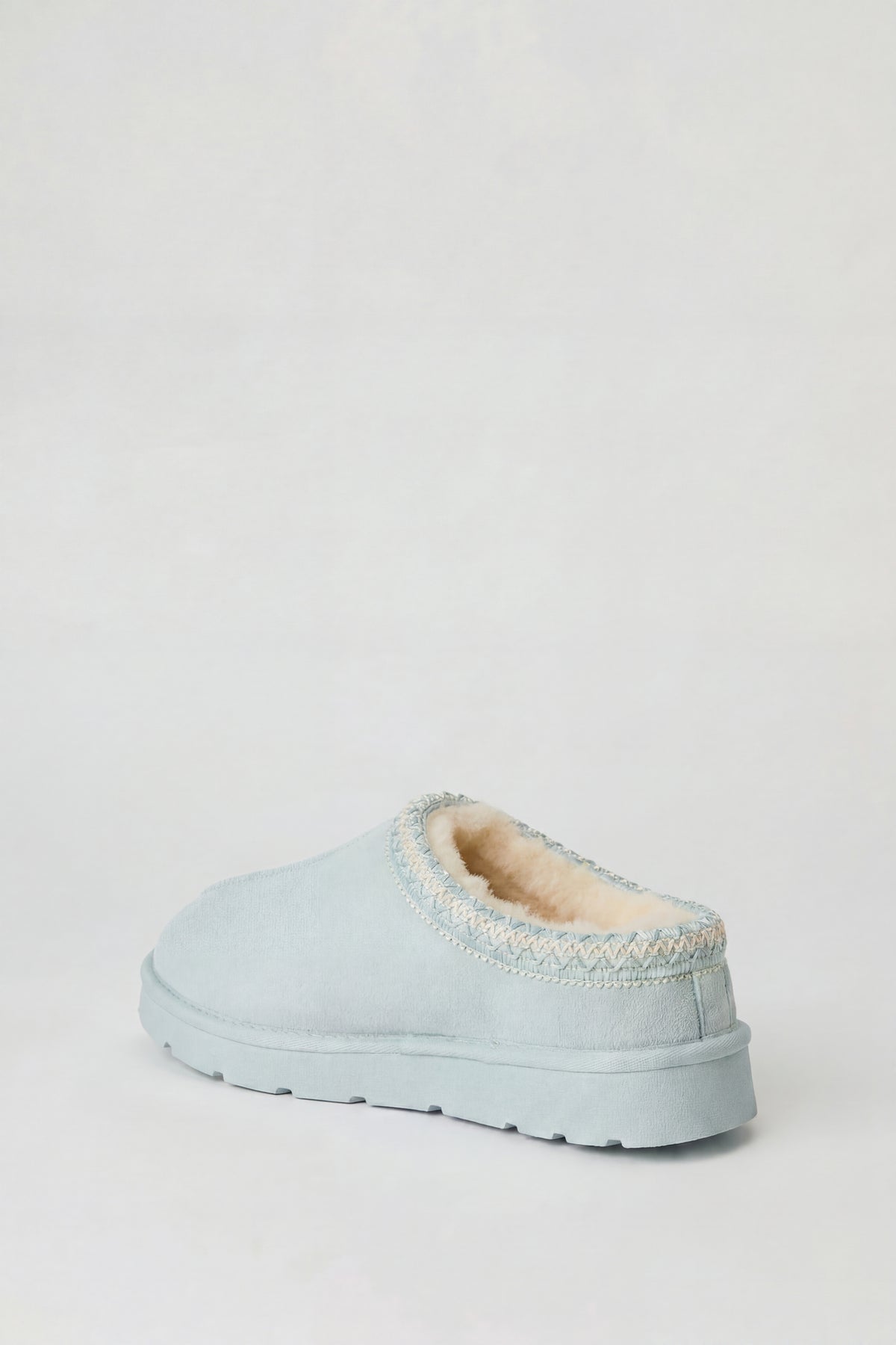 Alt View 3. Fur Lined Platform Slipper Booties - Light Blue