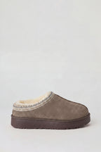 Fur Lined Platform Slipper Booties